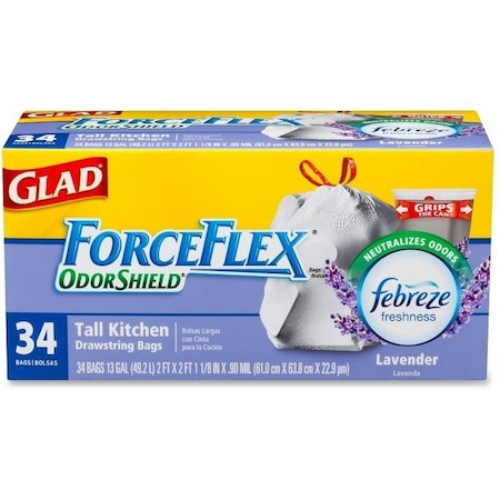 Clorox Clorox CLO78531 Kitchen Trash Bags 13 gal; 34 Count - White CLO78531